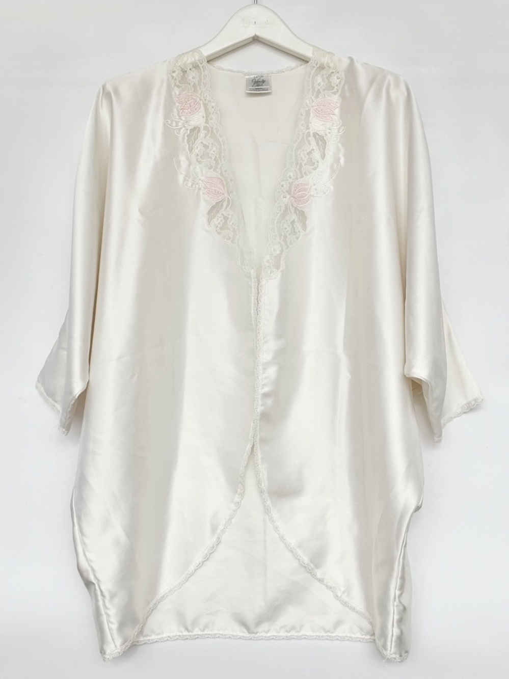 Eaton Vanity Fair Satin Lace robe - Ivory
Vintage